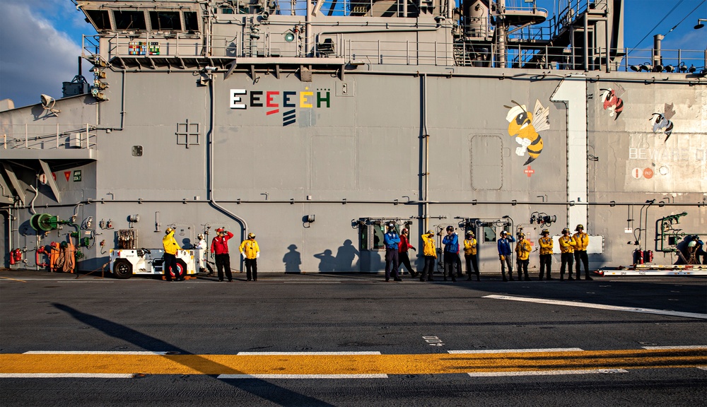 USS Wasp Operations at Sea