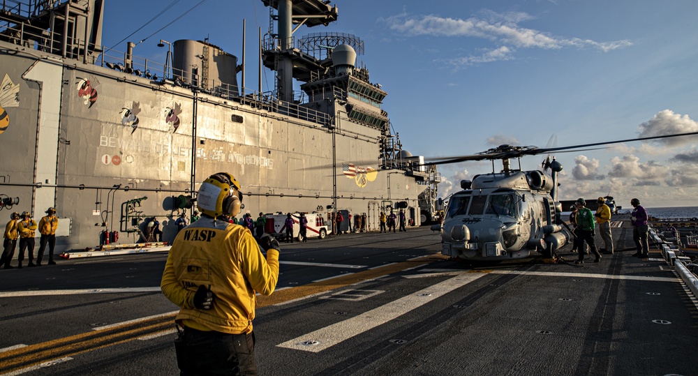 USS Wasp Operations at Sea