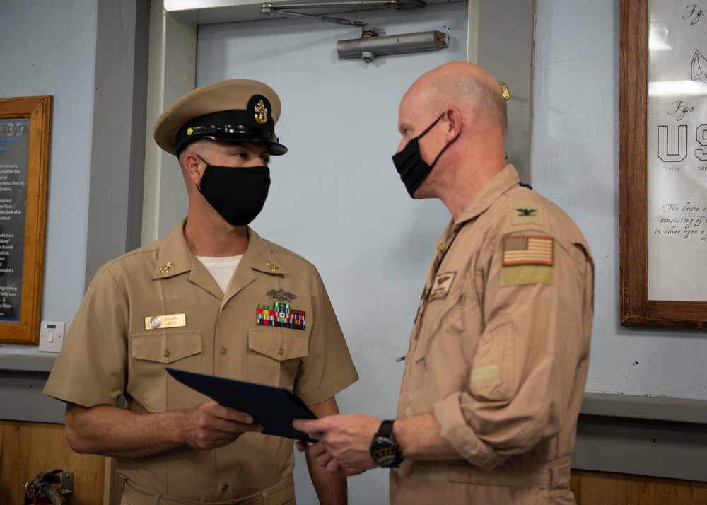 Senior Chiefs Frocked at Camp Lemonnier