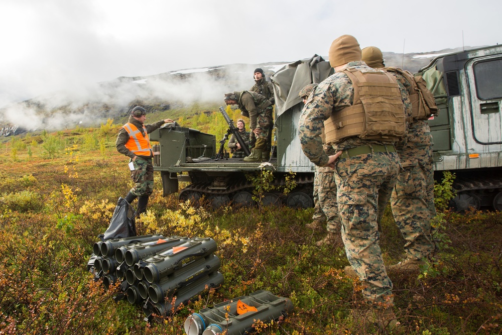 U.S. Marines, Dutch Marines Talk Mortars