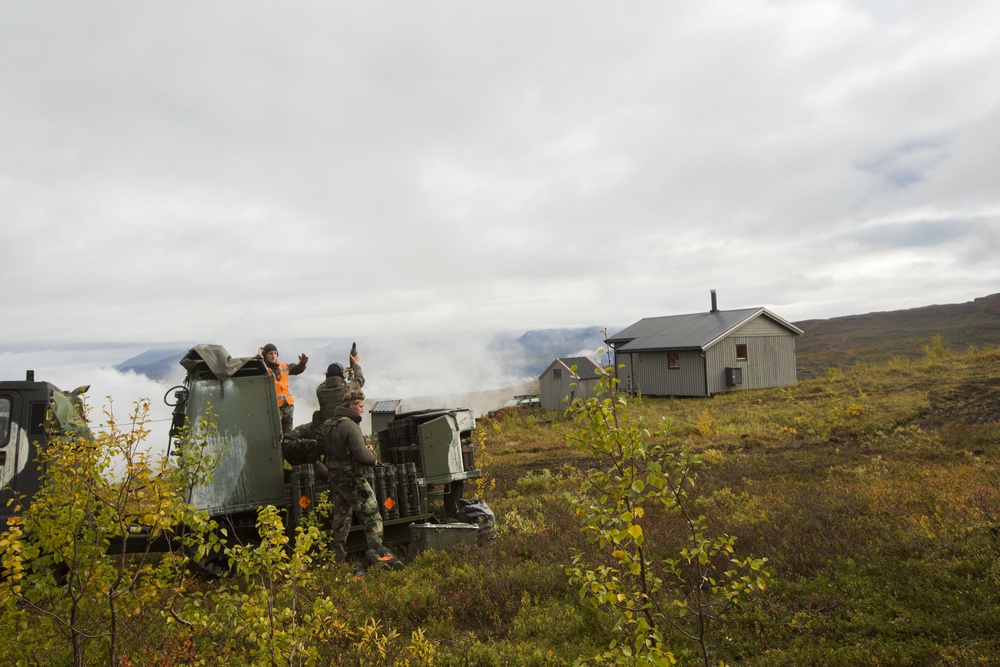 U.S. Marines, Dutch Marines Talk Mortars