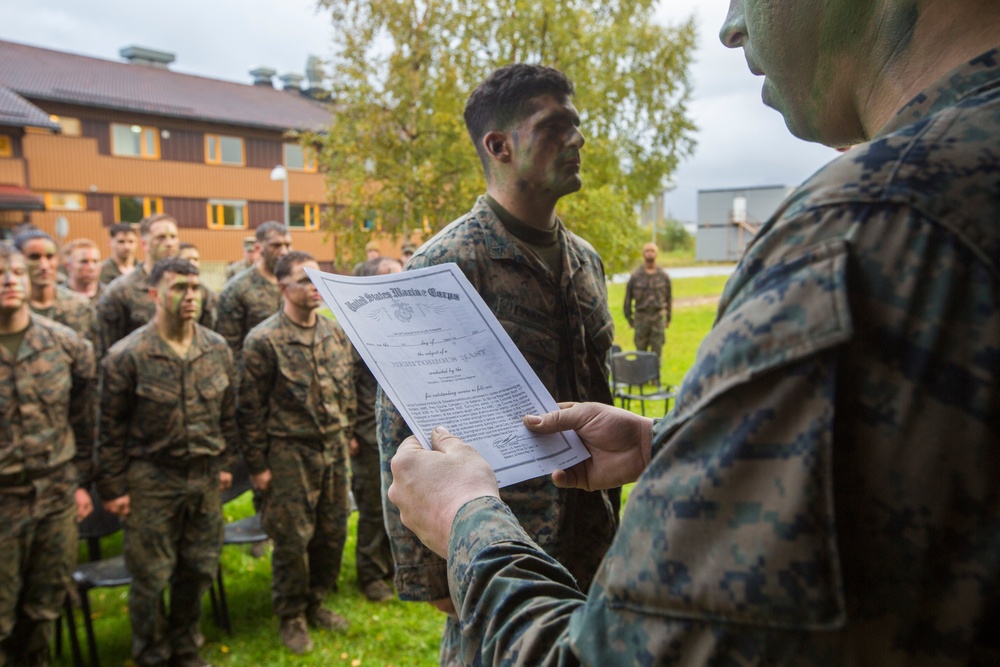 Advanced Infantry Marine Preparatory Course Graduation