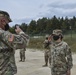 U.S. Army Europe Commanding General coins Soldiers during Combined Resolve XIV