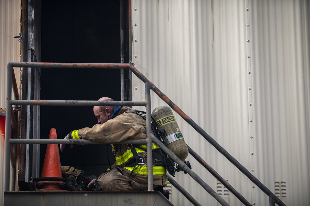 SJAFB Fire Dept. conducts live-fire training