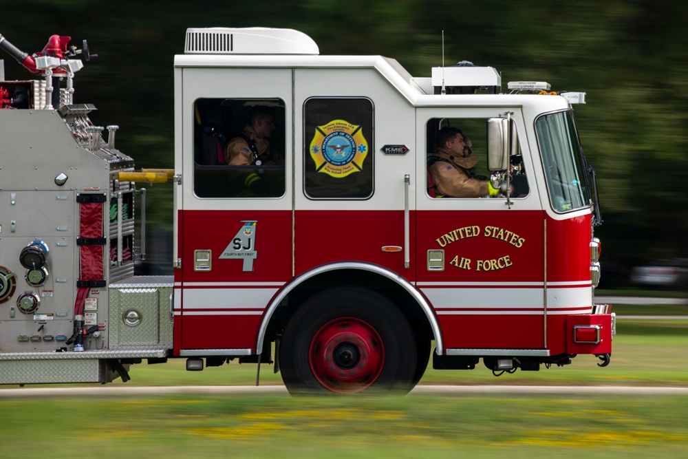 SJAFB Fire Dept. conducts live-fire training