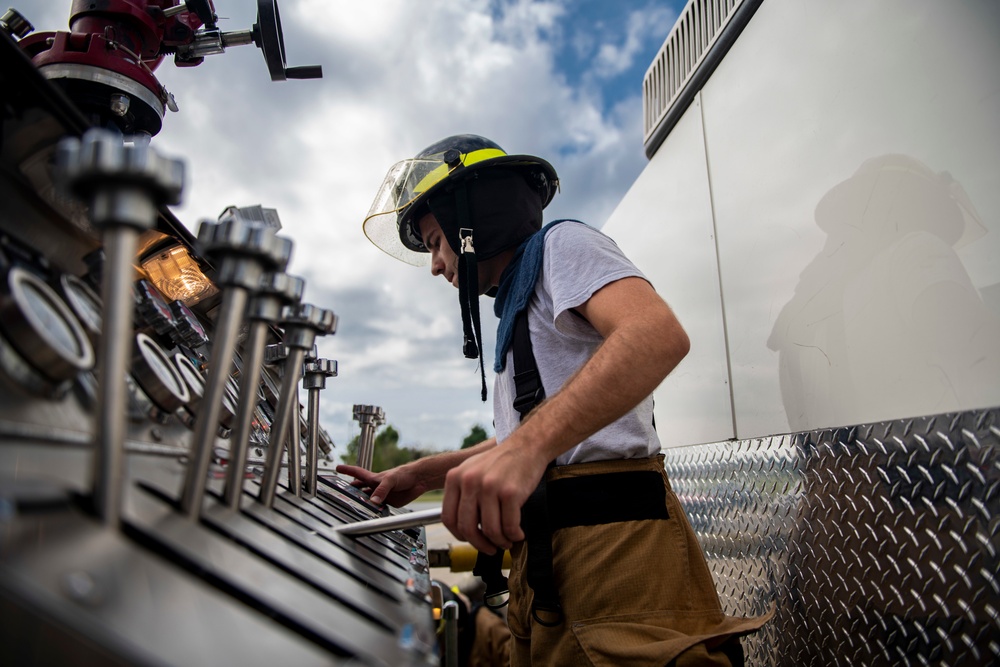 SJAFB Fire Dept. conducts live-fire training