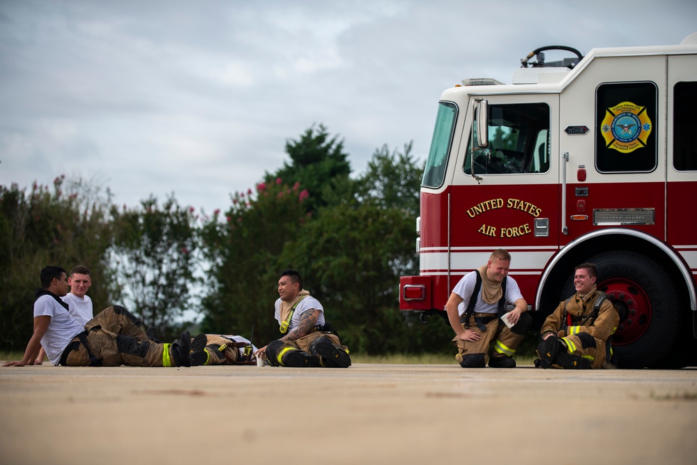 SJAFB Fire Dept. conducts live-fire training