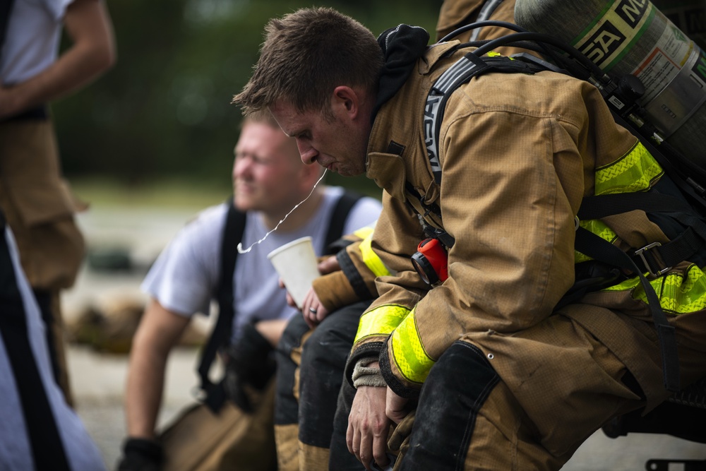 SJAFB Fire Dept. conducts live-fire training