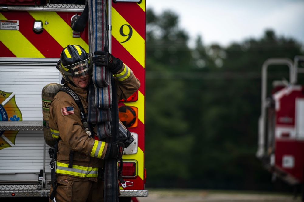 SJAFB Fire Dept. conducts live-fire training