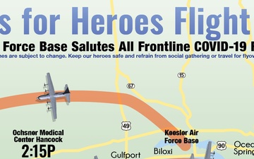 403rd Wing plans second flyby for coronavirus health-care workers, first responders