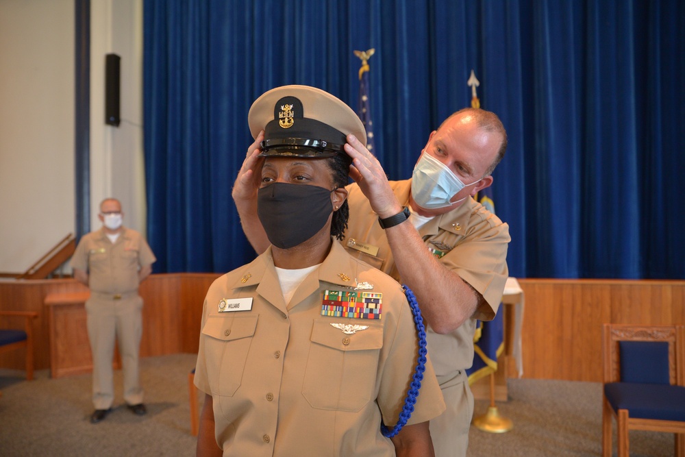 Sailor Earns Title of Master Chief Petty Officer at Training Support Center Great Lakes Ceremony