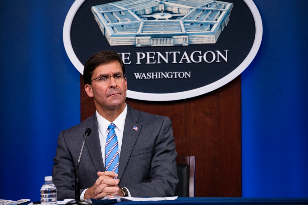 Secretary Esper, Chairman and Senior Enlisted Advisor Host Town Hall