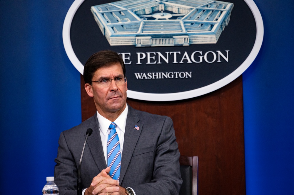 Secretary Esper, Chairman and Senior Enlisted Advisor Host Town Hall