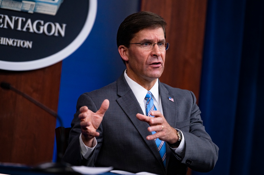 Secretary Esper, Chairman and Senior Enlisted Advisor Host Town Hall