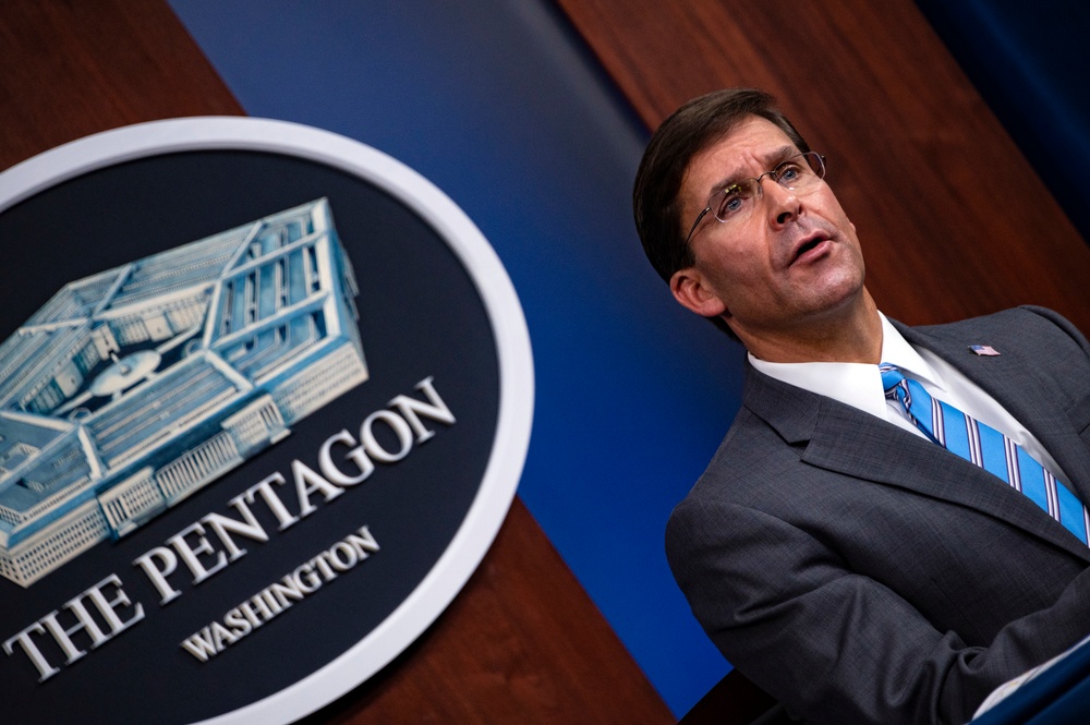 Secretary Esper, Chairman and Senior Enlisted Advisor Host Town Hall