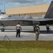 F-22s Perform Hot Refuel with ACE Airmen
