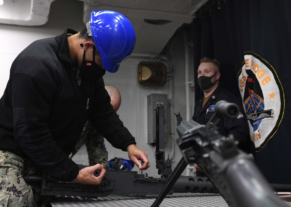 USS Blue Ridge Crew Serve Weapon Familiarization