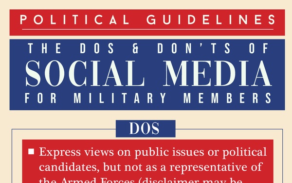AFI details political guidelines for Airmen’s social media