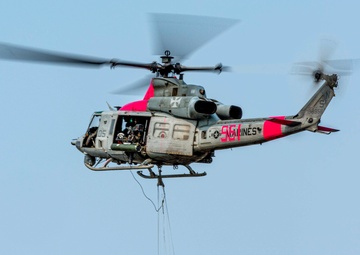 Marines support firefighting efforts in Southern California