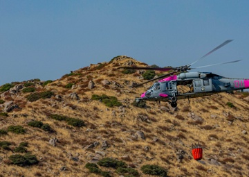 Marines support firefighting efforts in Southern California