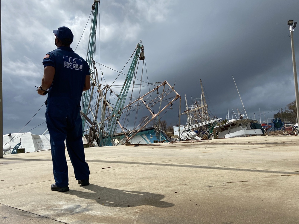 Coast Guard captures aerial imagery of storm damage following Hurricane Sally