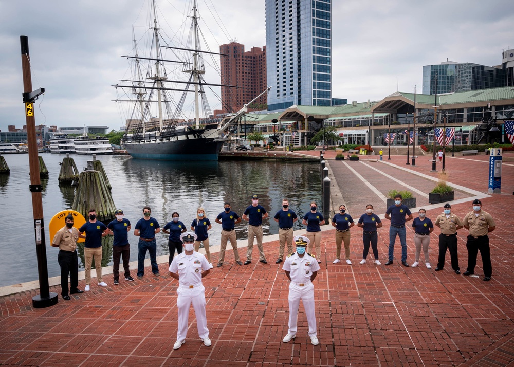 Oath of Enlistment ceremony aboard USS Constellation