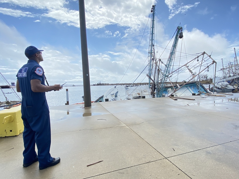 Coast Guard captures aerial imagery of storm damage following Hurricane Sally