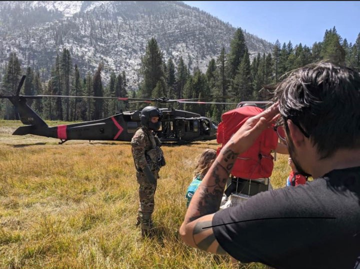 Cal Guard rescues its own from Creek Fire