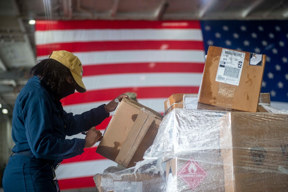 Ike Condcuts Maintenance in Naval Station Norfolk