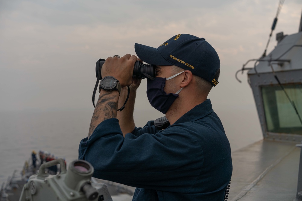 USS Halsey Conducts Routine Operations