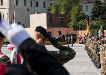 U.S., German, Polish forces celebrate Polish army division 75th anniversary