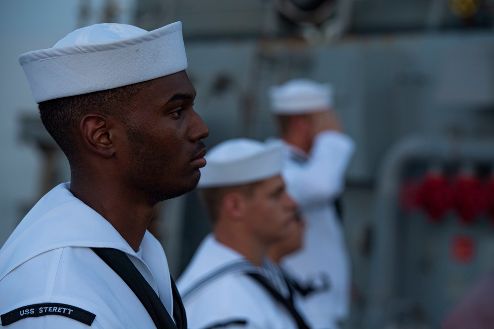 Sterett Sailors Participate in a Sept. 11 Remembrance Ceremony