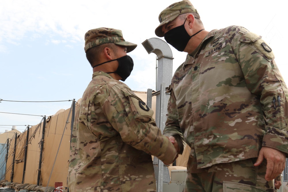 Headquarters and Headquarters Company, 2nd Battalion, 135th Infantry Regiment Patching Ceremony