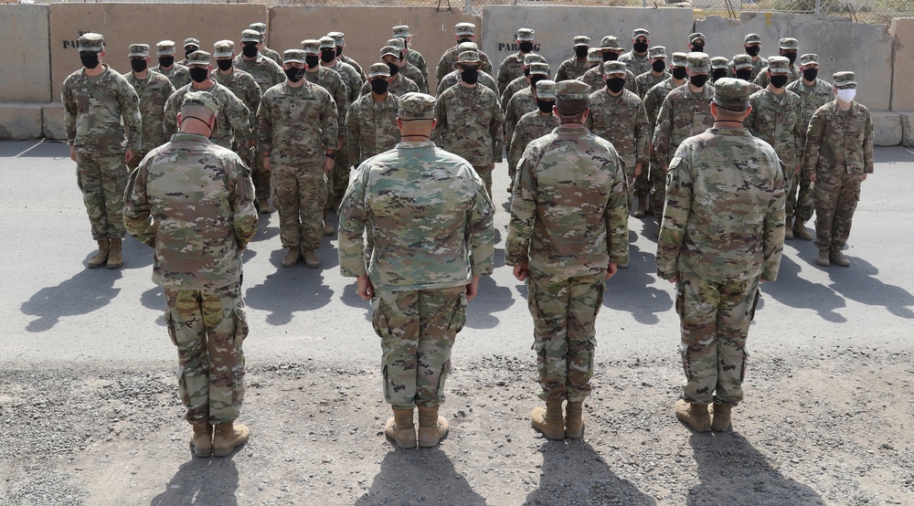 Headquarters and Headquarters Company, 2nd Battalion, 135th Infantry Regiment Patching Ceremony