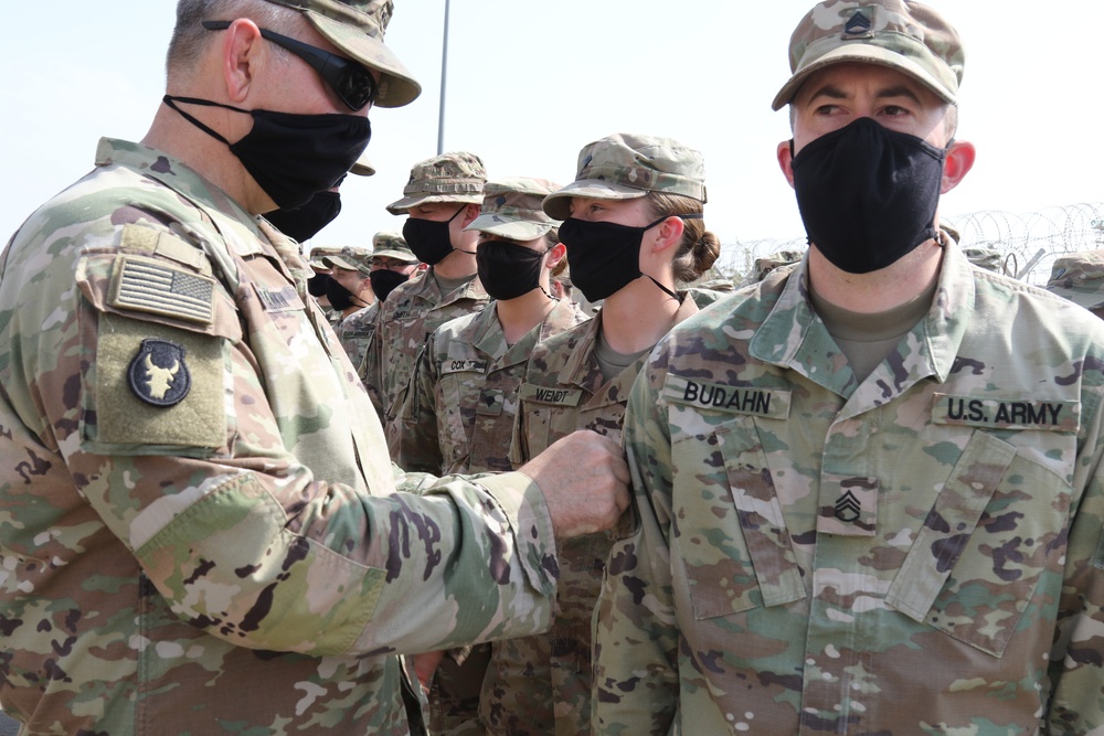 Headquarters and Headquarters Company, 2nd Battalion, 135th Infantry Regiment Patching Ceremony
