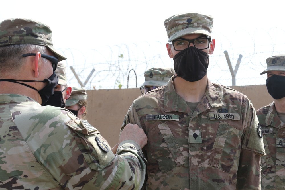 Headquarters and Headquarters Company, 2nd Battalion, 135th Infantry Regiment Patching Ceremony