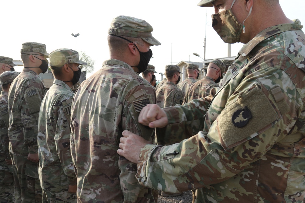 Alpha Company, 2nd Battalion, 135th Infantry Regiment Patching Ceremony