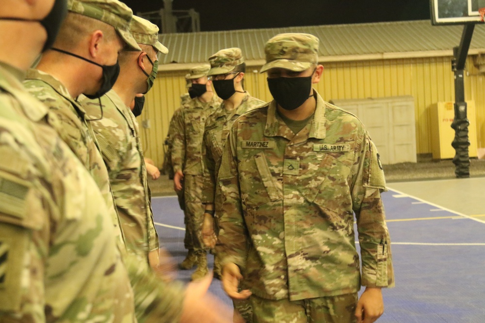 Bravo Compmany, 2nd Battalion, 135th Infantry Regiment Patching Ceremony