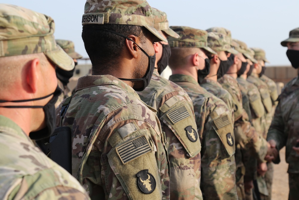 Charlie Company, 2nd Battalion, 135th Infantry Regiment Patching Ceremony