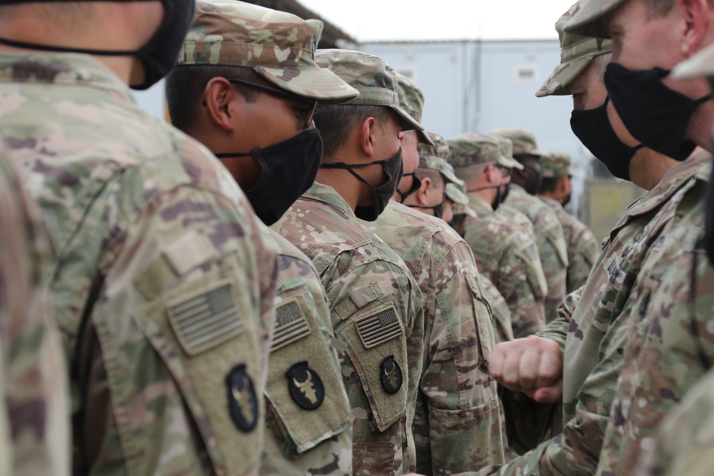 India Compmany, 2nd Battalion, 135th Infantry Regiment Patching Ceremony