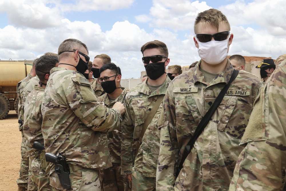 Charlie Troop, 1st Squadron, 113th Cavalry Regiment Patching Ceremony