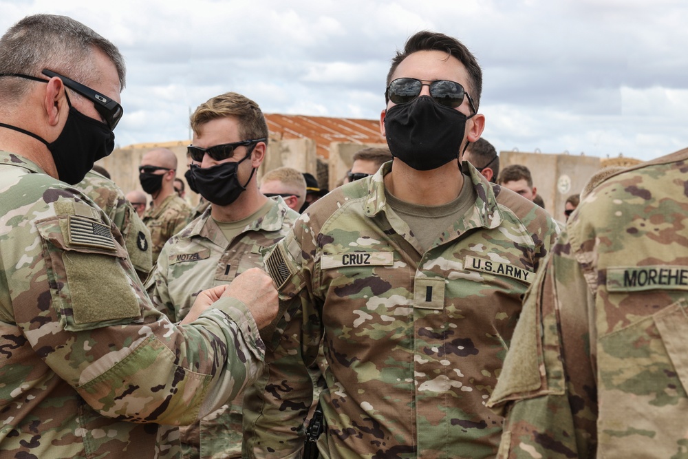 Charlie Troop, 1st Squadron, 113th Cavalry Regiment Patching Ceremony