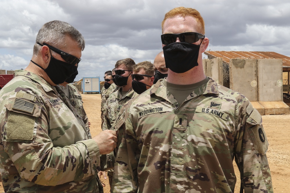 Charlie Troop, 1st Squadron, 113th Cavalry Regiment Patching Ceremony