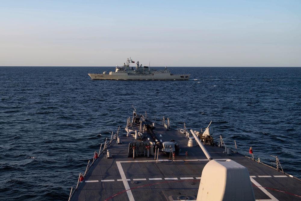 USS Ross (DDG 71) completes PASSEX with Standing NATO Martitime Group 2.