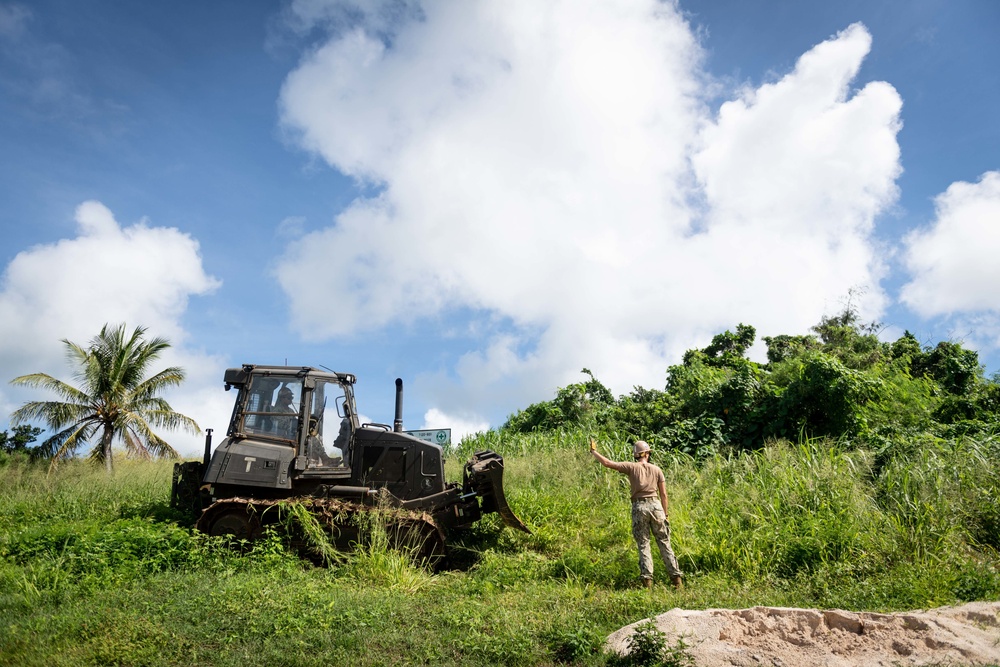 NMCB 3 Clears Land to Begin Road Construction in Tinian