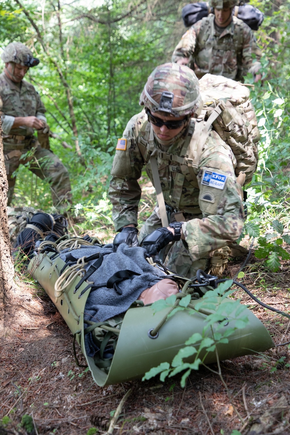 KFOR RC-E Soldiers conduct Basic Mountaineer Skills Training