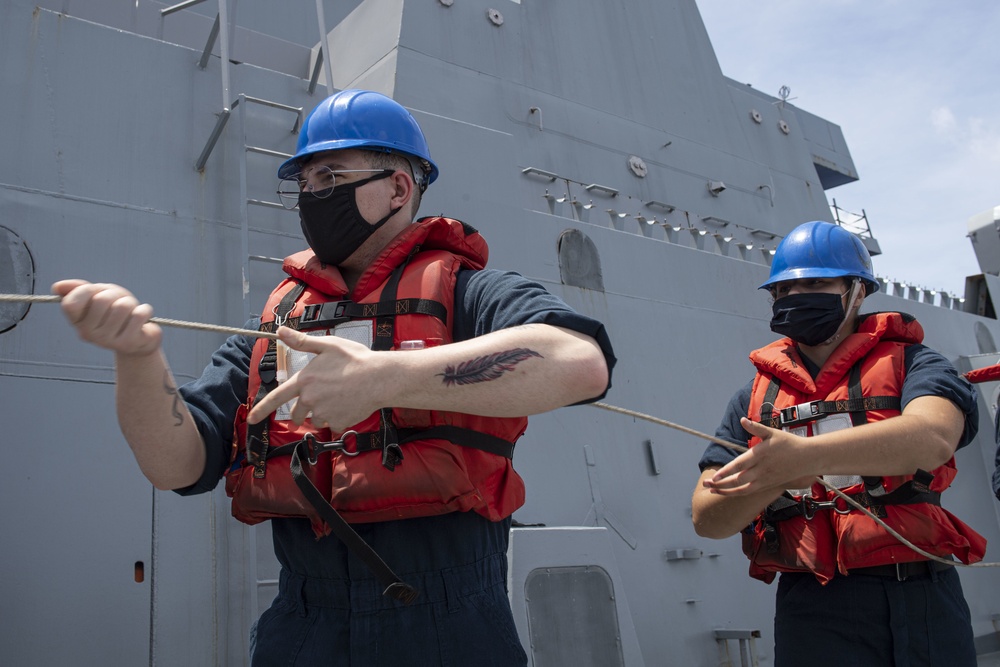 USS New Orleans Underway Replenishment with USNS John Ericsson