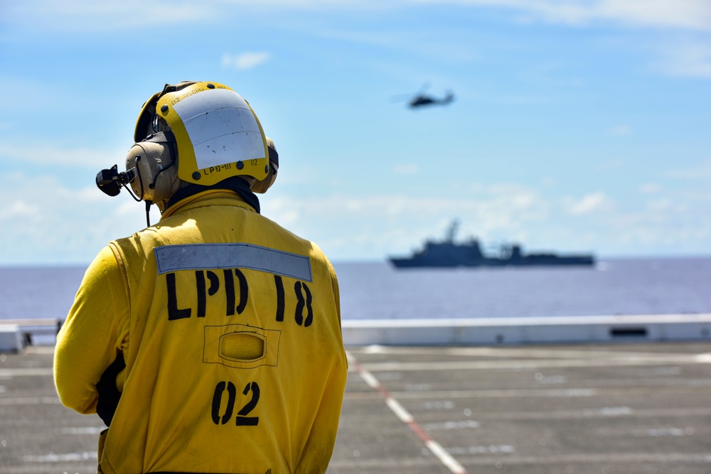 USS New Orleans Underway Replenishment with USNS John Ericsson