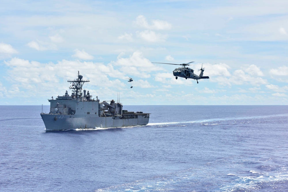 USS New Orleans Underway Replenishment with USNS John Ericsson