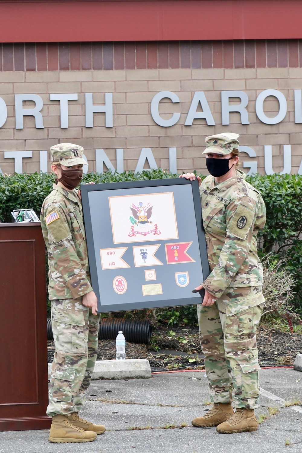 690th Brigade Support Battalion and 109th Military Police Battalion Reorganization Ceremony